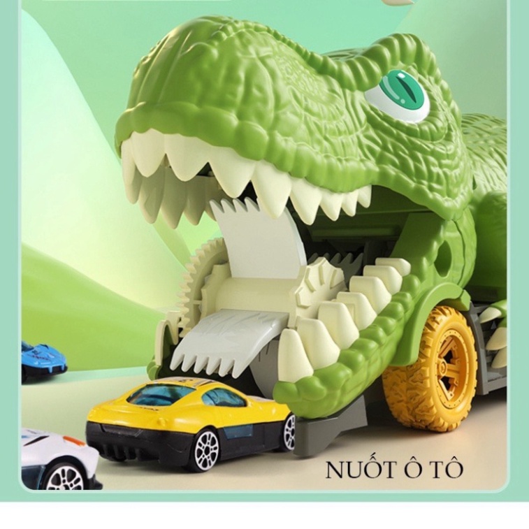 Xe khủng long nuốt ô tô cho bé