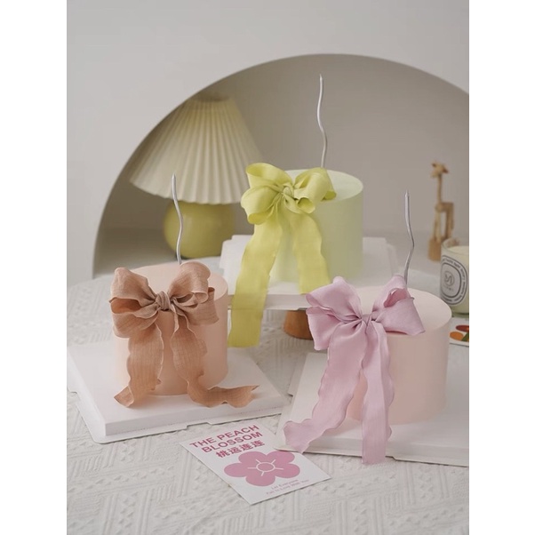 Ruy băng vải viền bô rê bản to 4cm - phụ kiện handmade, gói hoa quà tặng