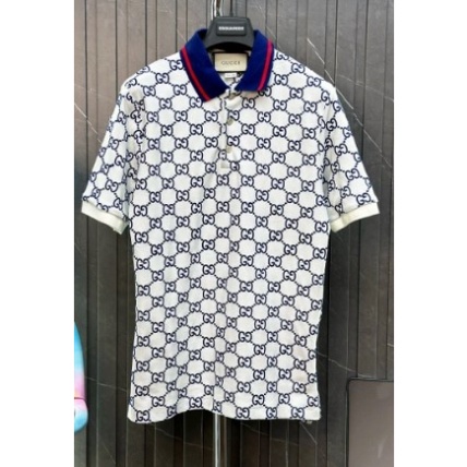 Áo Polo Vải Cá Sấu , Polo GUCC*I