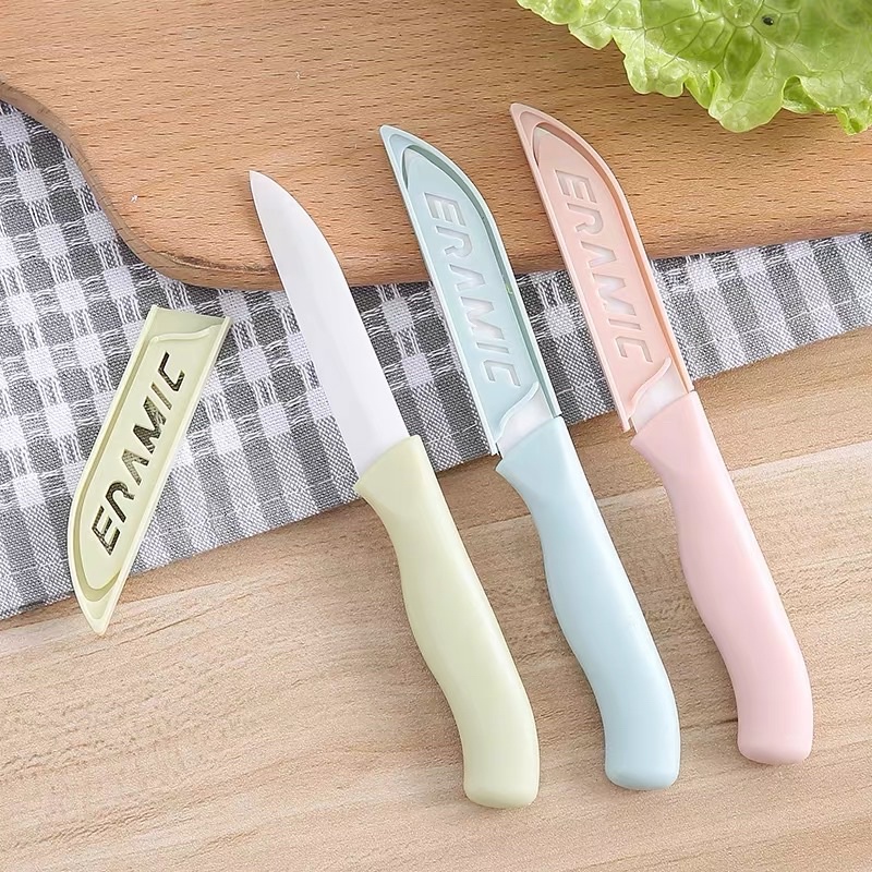 Dao Lưỡi Gốm Trắng Có Nắp Đậy Xuất Nhật Cao Cấp