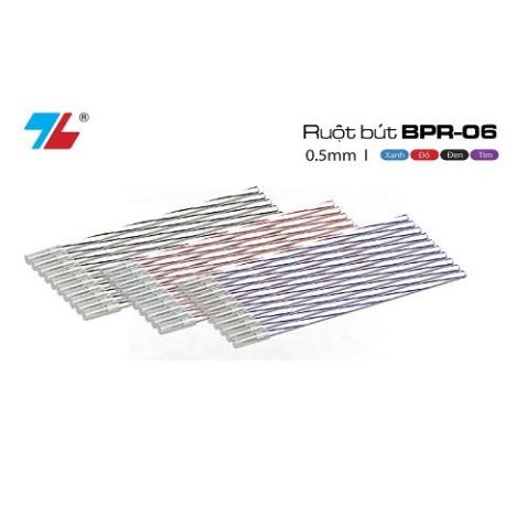 Ruột bút bi thiên long xanh , đen vỉ 10 ngòi 0,5mm 027 - Vỉ ruột bút bi thiên long cao cấp - HBB STORE