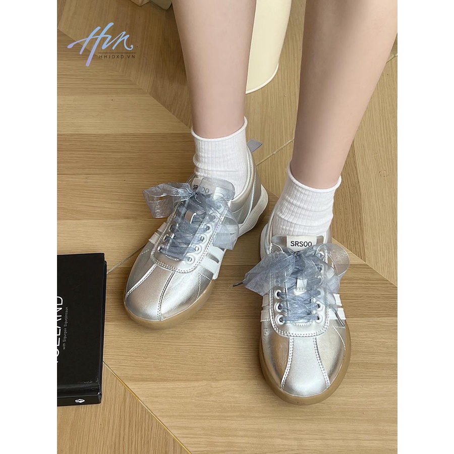 Giày Thể Thao Đế Dày Siêu Nhẹ Thoáng Khí Thời Trang Mùa Hè 2023 Phong Cách Retro Mới Cho Nữ