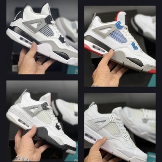 Giày thể thao/ Sneaker Jordan 4 xám trắng/ Đen trắng/ Full trắng/ Xanh đỏ
