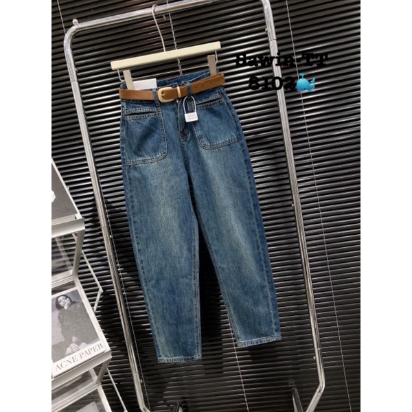 Quần baggy jeans kèm đai hàng QCL1