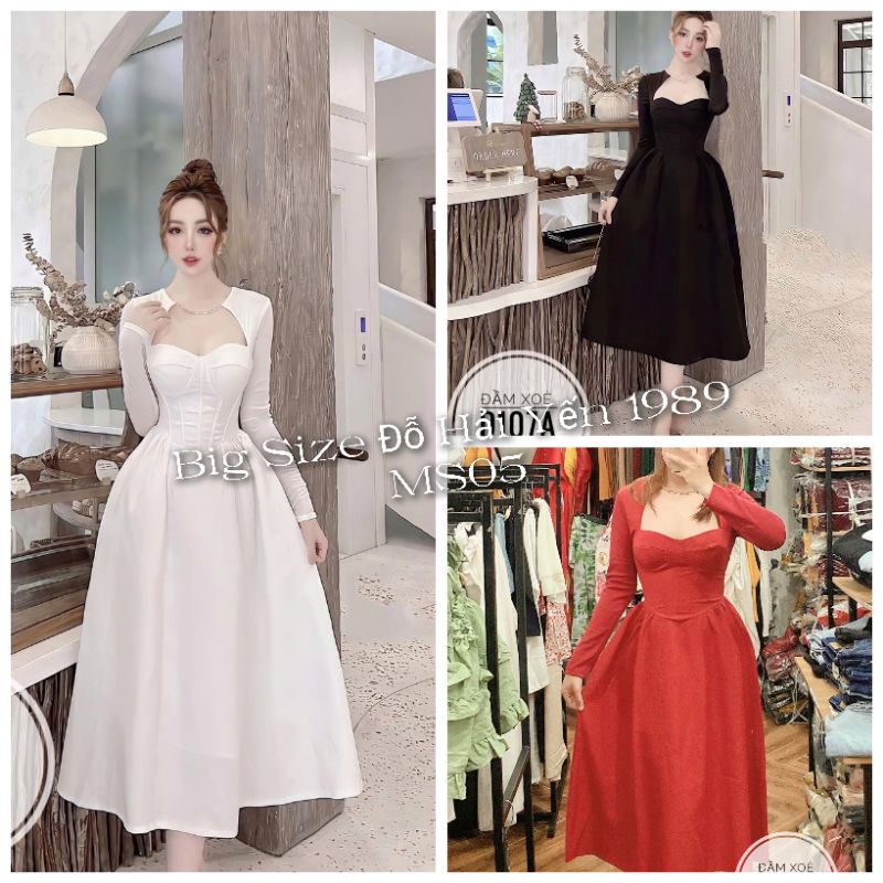 Đầm Dự Tiệc Big Size (55kg đến 100k ) MS05