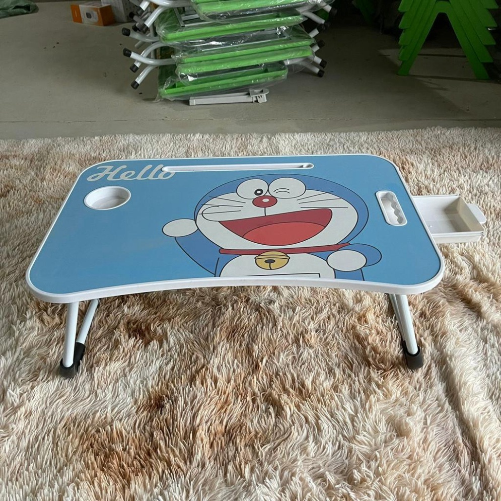 Bàn học gấp gọn thông minh 4 in 1 có khe cắm ipad có khay bút cốc tay cầm AnAnStore