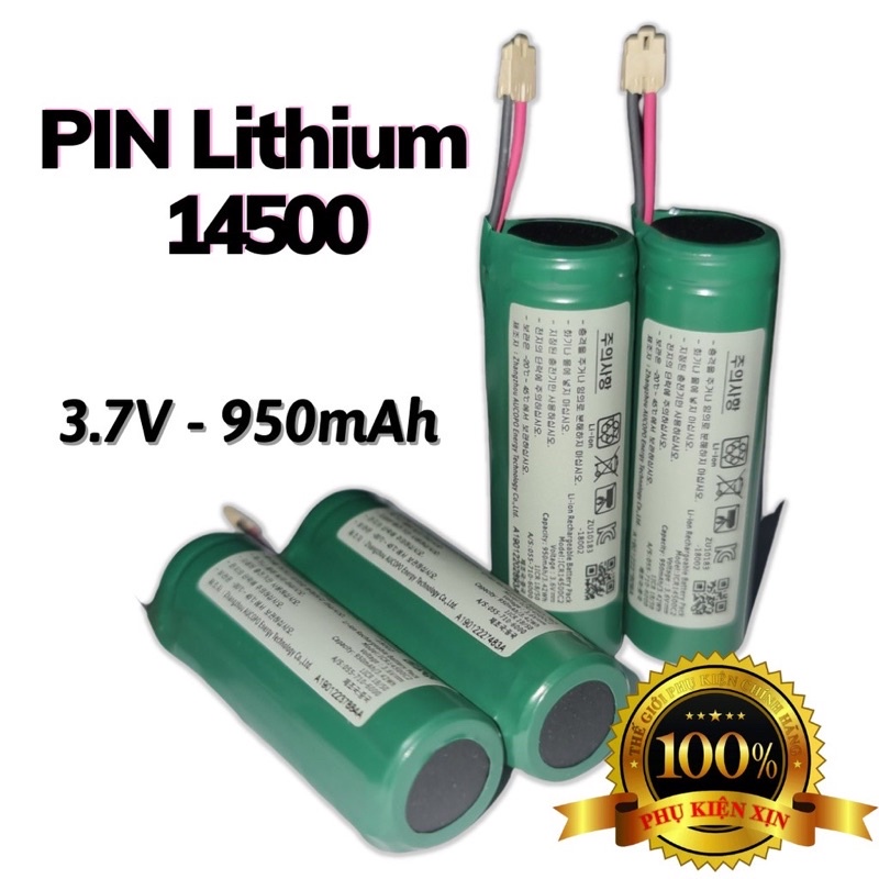 Pin 14500 mới 100% nguyên thùng dung lượng 950mha