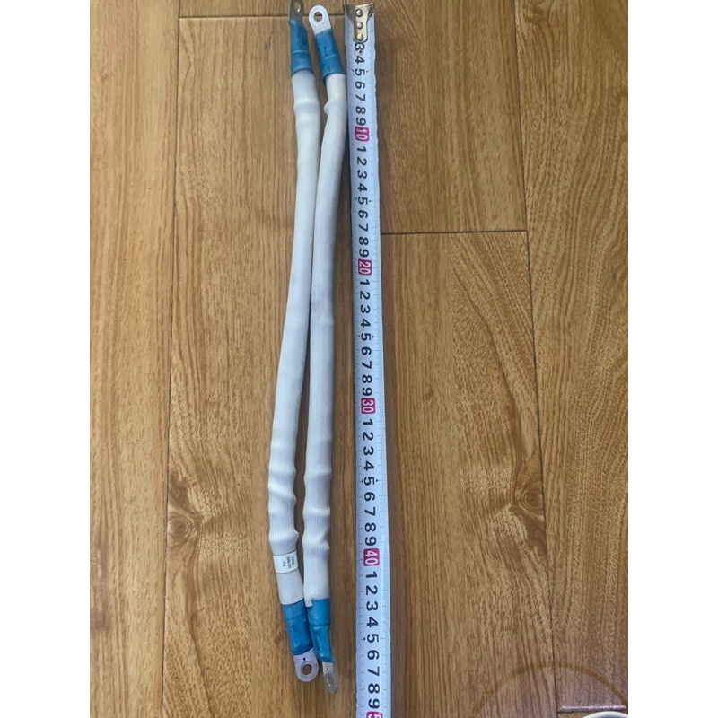 Cáp M50 trong suốt cho máy hàn cell Siêu Tụ + Kẹp Cos hai đầu siêu đẹp.