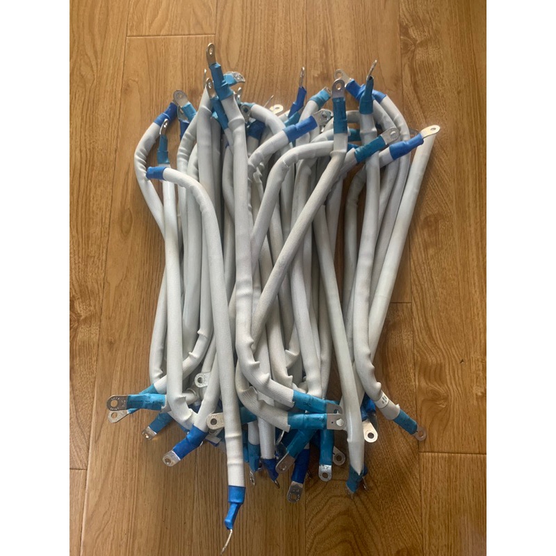 Cáp M50 trong suốt cho máy hàn cell Siêu Tụ + Kẹp Cos hai đầu siêu đẹp.