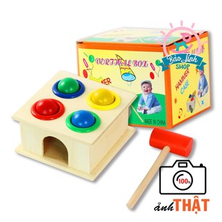 Đồ chơi cho bé 1 tuổi - Đập bóng gỗ rèn vận động tinh, phát triển trí tuệ