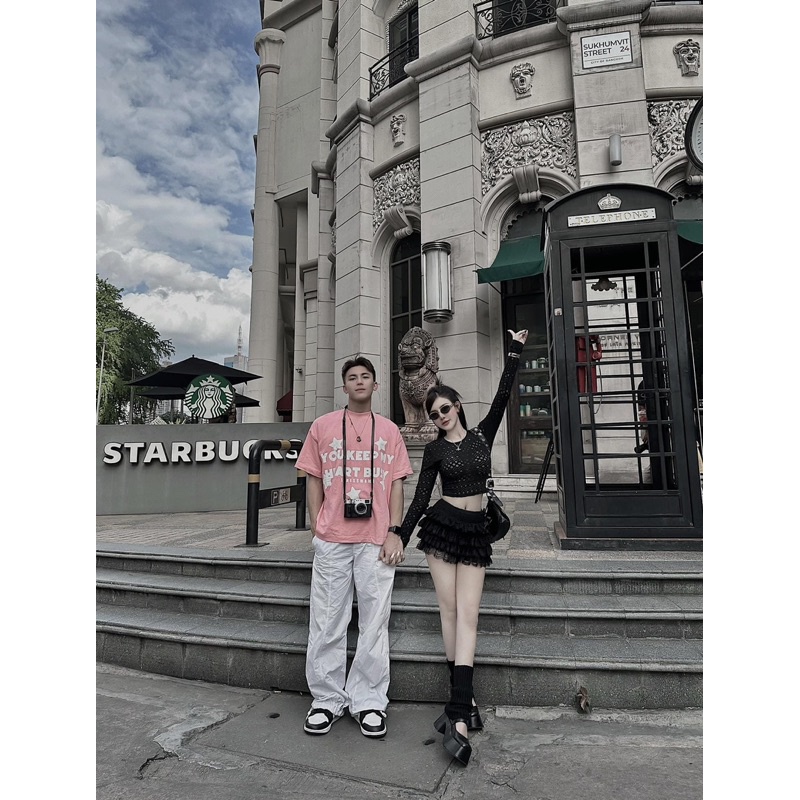 Set Áo Lưới Mix Váy Ren MPB