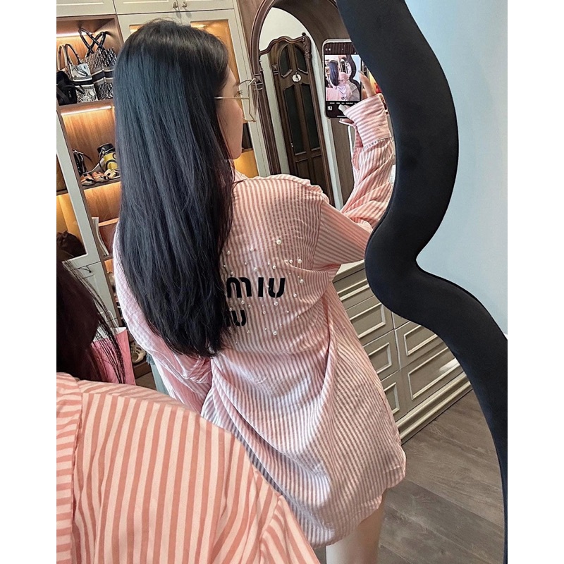 Áo Sơ Mi Kẻ Miuiu QC