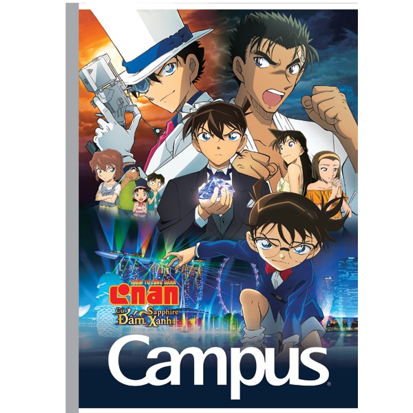 Vở Conan The First Of Blue Sapphire - B5 Kẻ Ngang Có Chấm 200 Trang ĐL 70g/m2 - Campus NB-BCFB200 - Mẫu 1