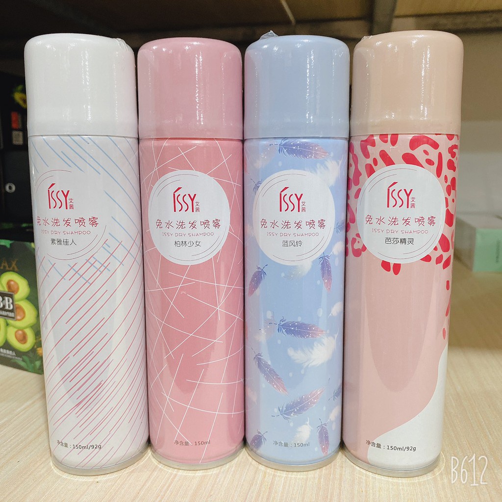 Dầu gội đầu khô Issy - xịt đầu khô hết ngứa & bết dính tóc 150ml