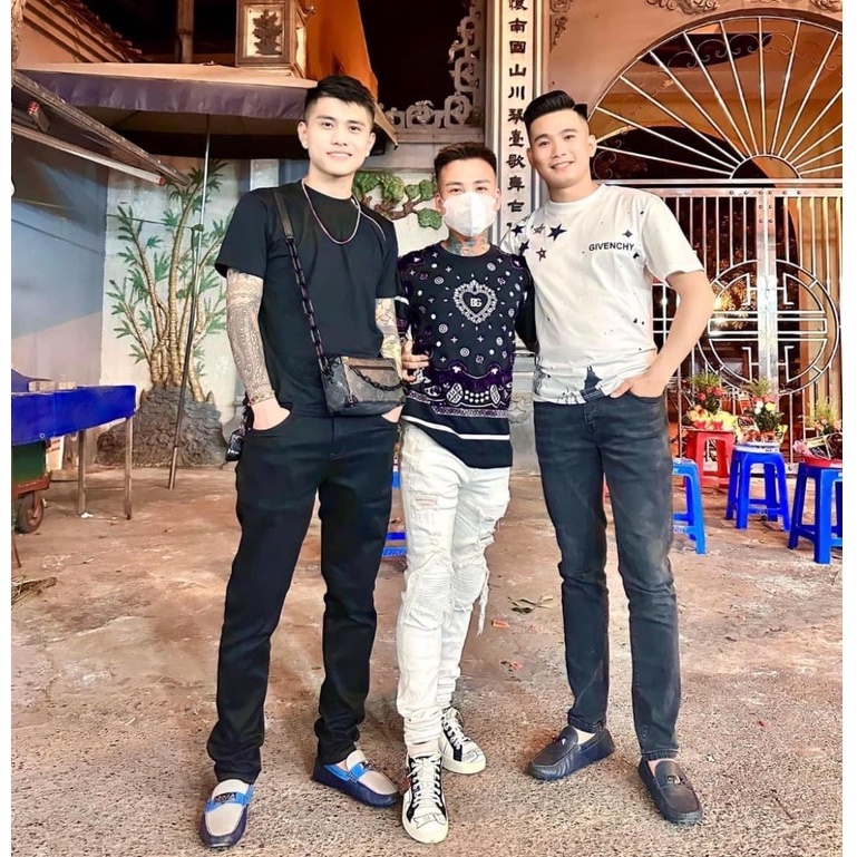 Áo Phông Nam Hót Tren Bùi Đạt Mix Khoá Cổ Cực Chất - Áo Thun Nam Nữ Dsq .Áo Đôi Nam Nữ