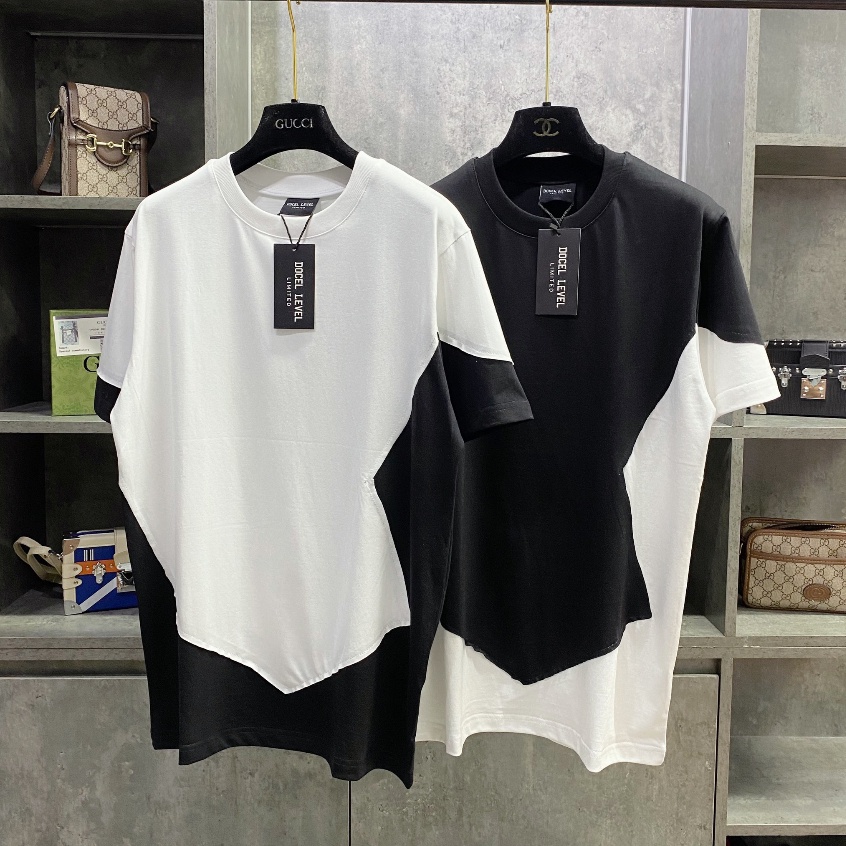 Áo Phông Nam D.G Hót Tren An Thuyên Phối Thân Trắng Đen New 2023 - Áo Thun Đôi Nam Nữ D.G