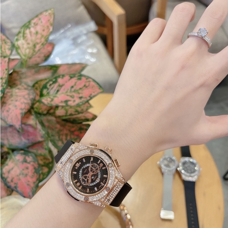 Đồng hồ Nam HuB 602 -42mm đính đá cao cấp