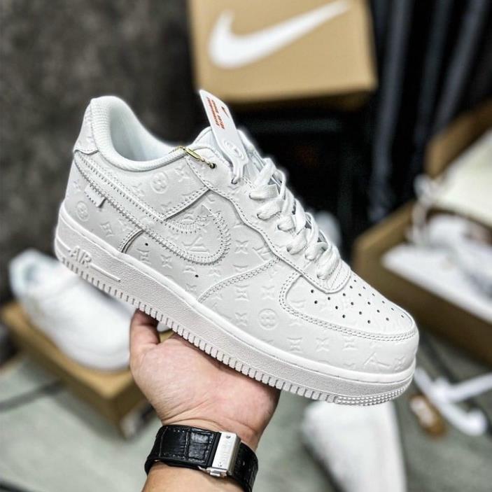Giày Sneaker air force 1 LV Nâu, Trắng, Xanh Lá, Đỏ, Giày thể thao AF1 LV Low mix lv nam nữ bản mới cực chất trend 2022
