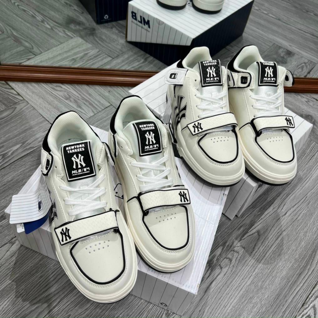 Giày độn đế MLB chunky dán HÀNG CAO CẤP MLB Chunky Liner New York Yankees White Black bản mới nhất hót tren 2022