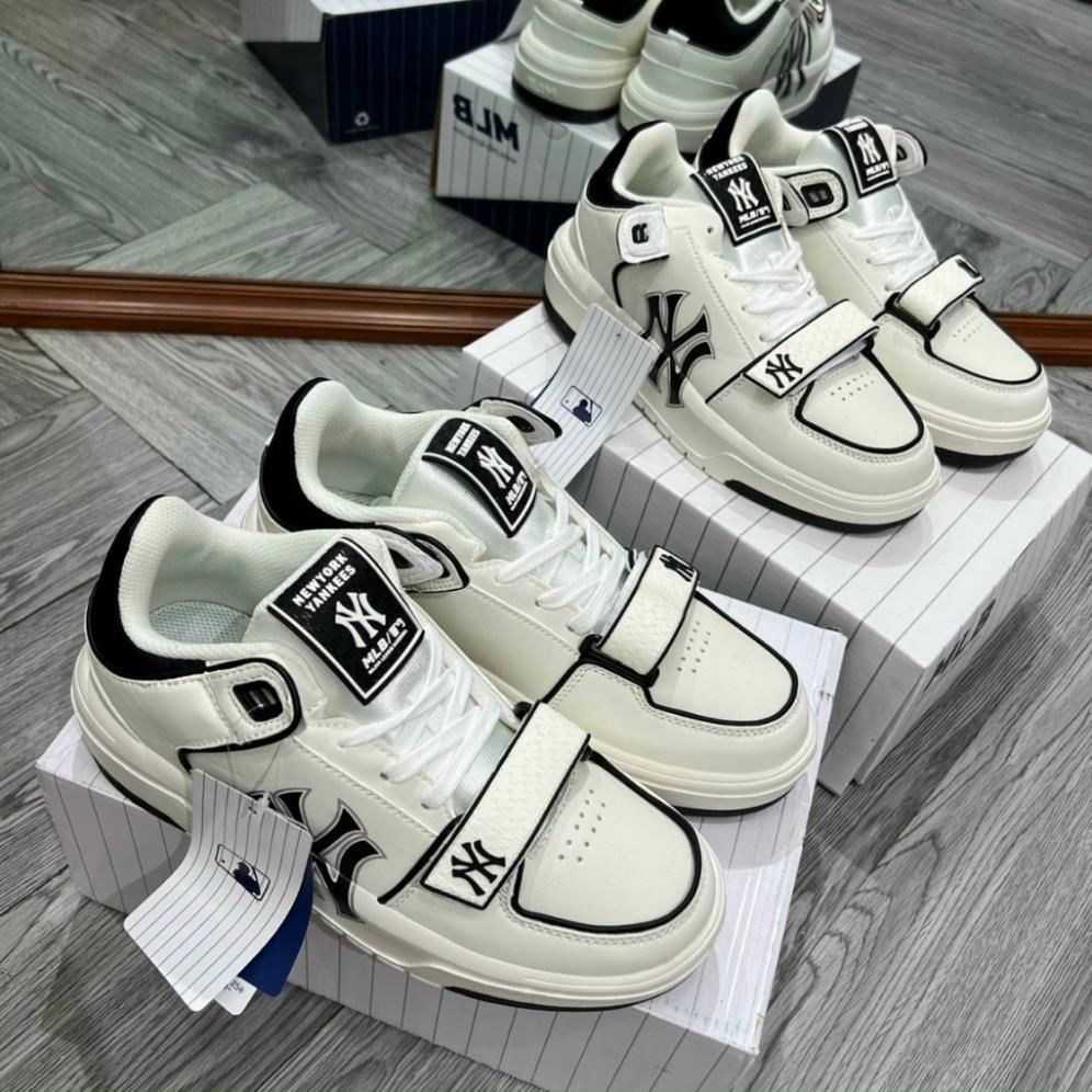 Giày độn đế MLB chunky dán HÀNG CAO CẤP MLB Chunky Liner New York Yankees White Black bản mới nhất hót tren 2022
