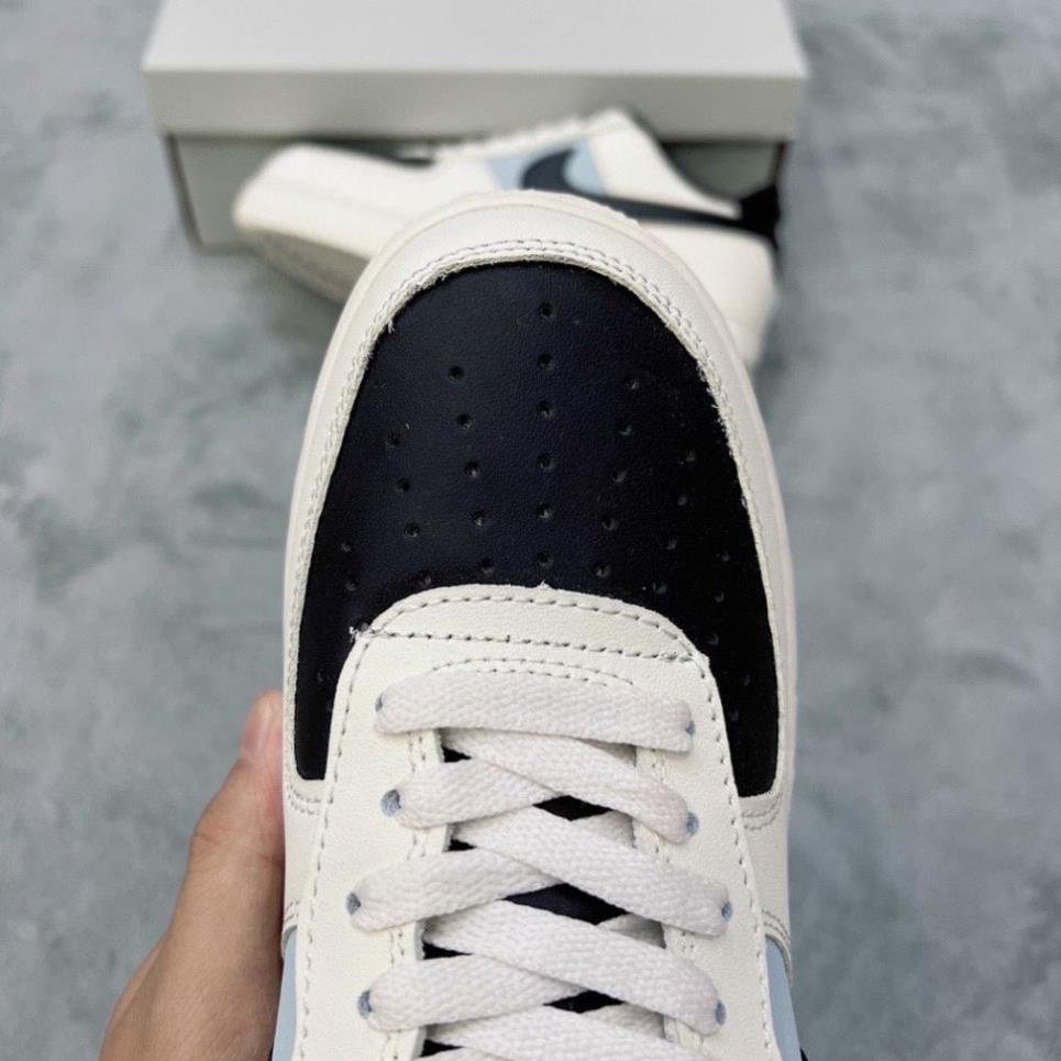 Giày sneaker AF1 Mũi Đen Nam Nữ, giày Air Force 1 Low Cream Black Hót Trend Bản Cao Cấp,Hàng Đẹp Tặng Hộp Và Bill