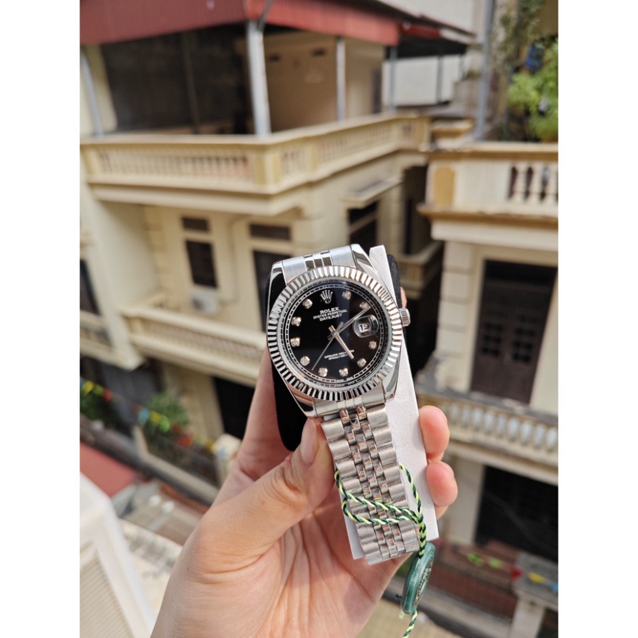 Đồng hồ nam Rolex - viền đá dây kim loại chống nước - Tokyo Shop