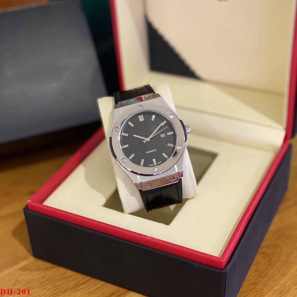 Đồng hồ nam HB201 - nam size 42mm - hàng đẹp fullbox - Bảo hành 12 tháng