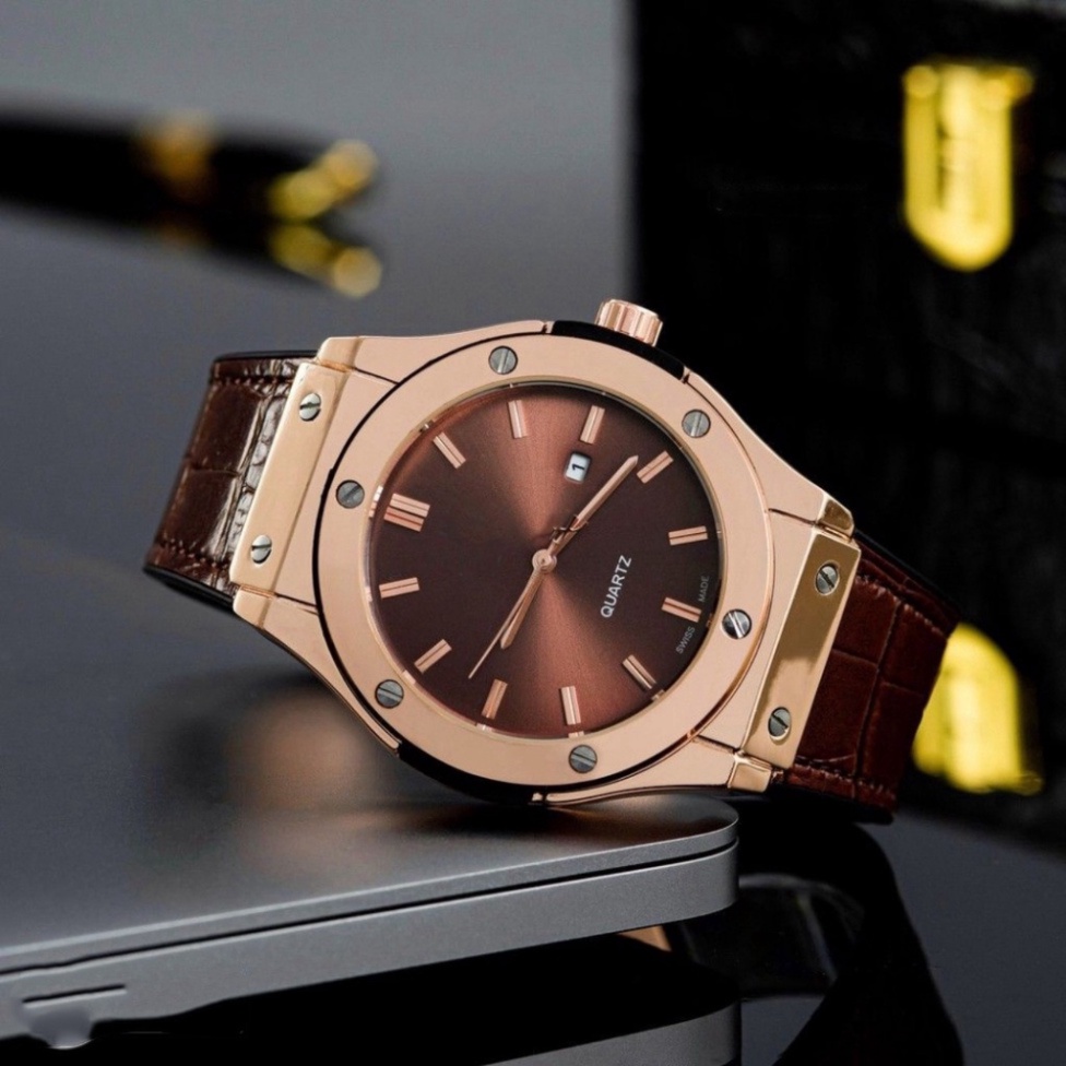 Đồng hồ nam HB201 - nam size 42mm - hàng đẹp fullbox - Bảo hành 12 tháng