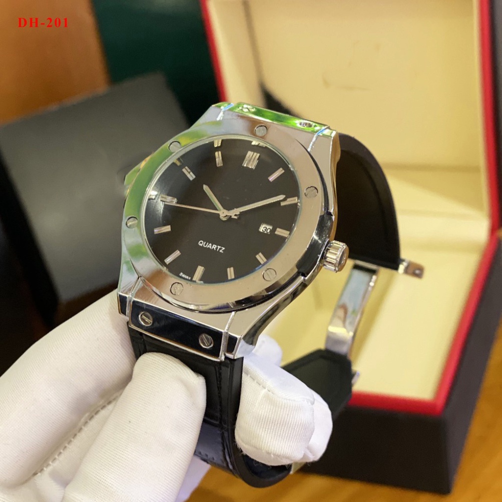 Đồng hồ nam HB201 - nam size 42mm - hàng đẹp fullbox - Bảo hành 12 tháng