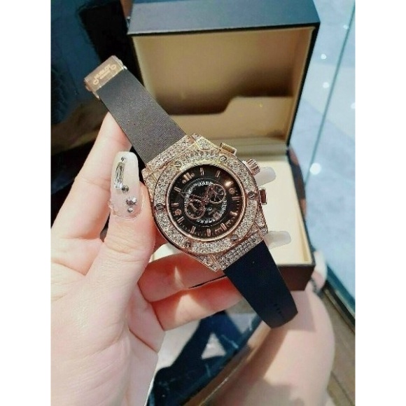 Đồng Hồ Nam nữ HU Cặp Đôi - Dây Hương Vani Cao Cấp - DH602 - Bảo hành 12 tháng