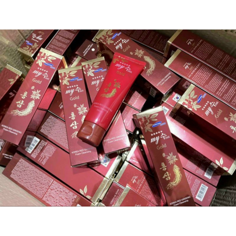 Sửa rửa mặt sâm đỏ My Gold  cho da dầu 130ml