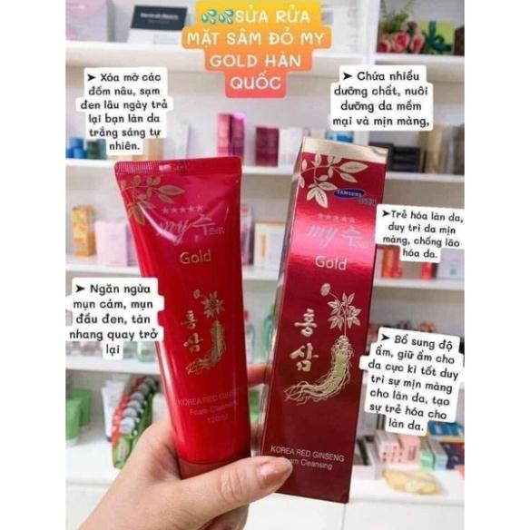 Sửa rửa mặt sâm đỏ My Gold  cho da dầu 130ml