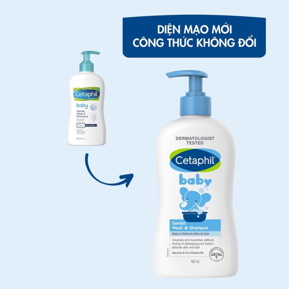 Sữa tắm gội Cetaphil cho bé - Cetaphil Baby Wash & Shampoo with Organic Calendula 400ml