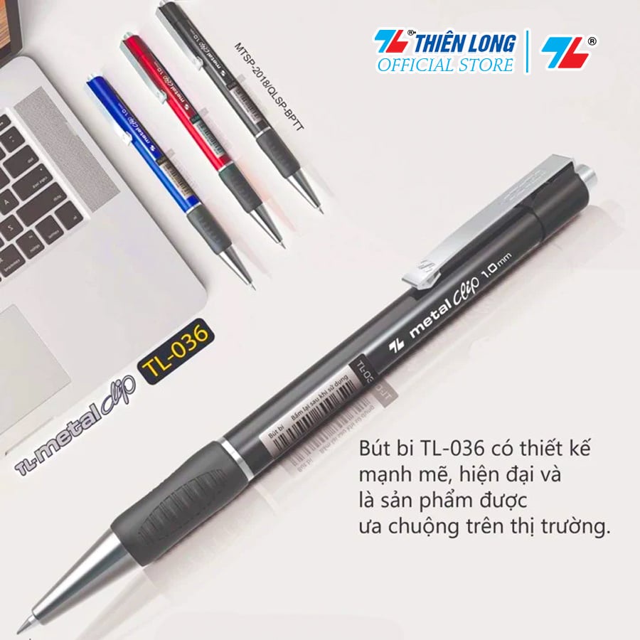 Combo Bút Bi Thiên Long TL-036 1.0MM