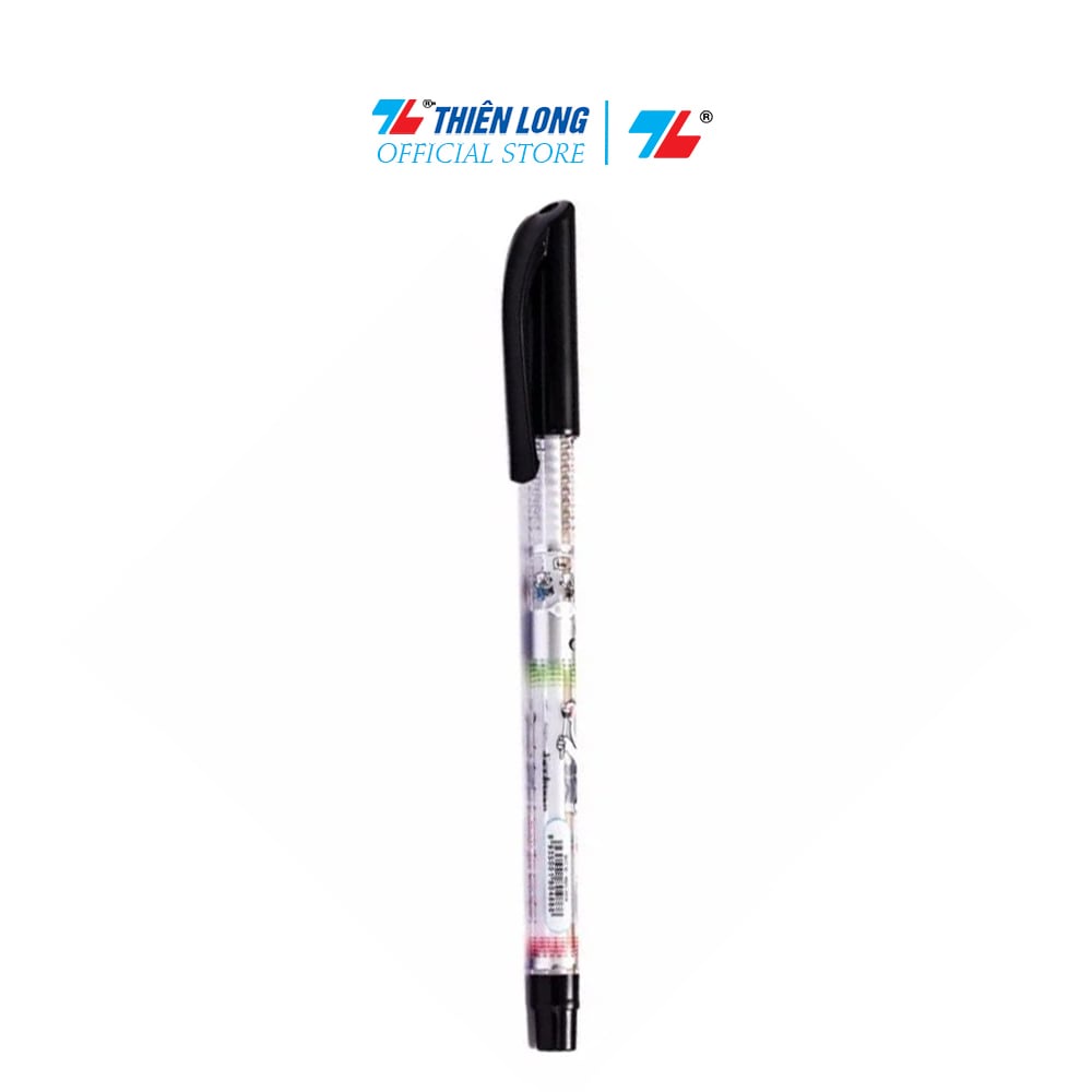 Combo 5/10/20 Bút bi Thiên Long TL-062 ngòi 0.38mm mực xanh/đỏ/đen có nắp đậy, đầu bi nhỏ tạo nét viết thanh mảnh