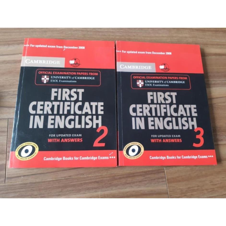 Cambridge First Certificate In English bộ 5q.