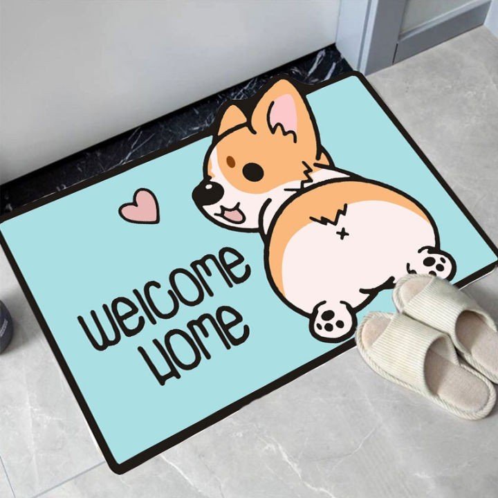 Thảm lau chân hình thú 3d chống trơn trượt size 40*60cm