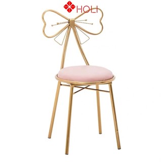 Ghế nơ bàn trang điểm Đệm ngồi êm, Khung sắt sơn tĩnh điện cao cấp sang trọng, xinh đẹp