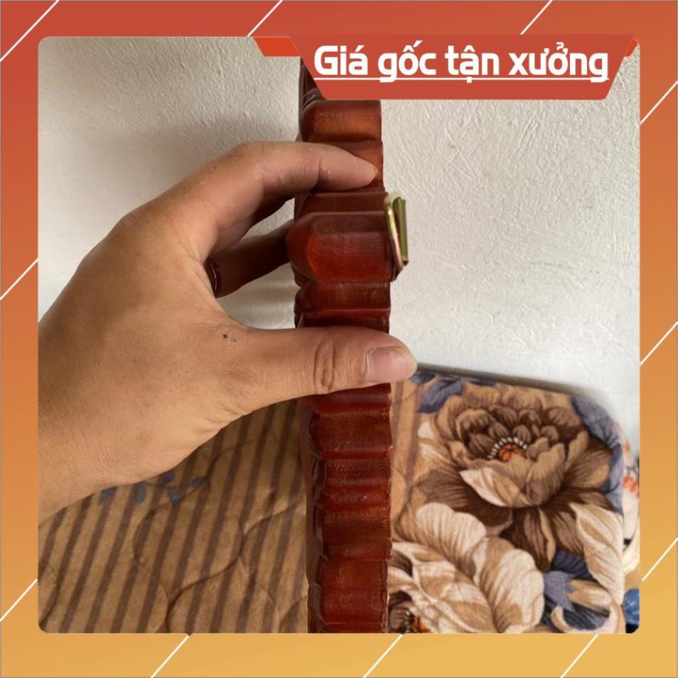 Tranh đồng hồ hoàng kim treo tường phòng khách đồ gỗ mỹ nghệ hương đỏ mini cao cấp, Đồ gỗ Mỹ Sinh gia đình cao cấp