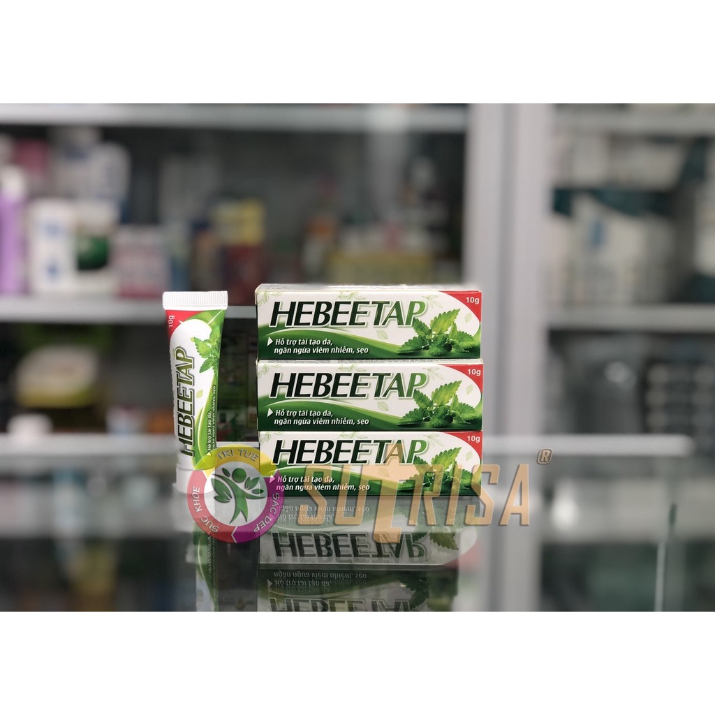 Kem chăm sóc vết thương Hebeetap hỗ trợ tái tạo da, ngăn ngừa viêm nhiễm, sẹo. tube 10gr. Hebeetab.