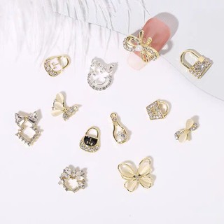 Charm túi sách-charm nơ nail-charm nail cao cấp