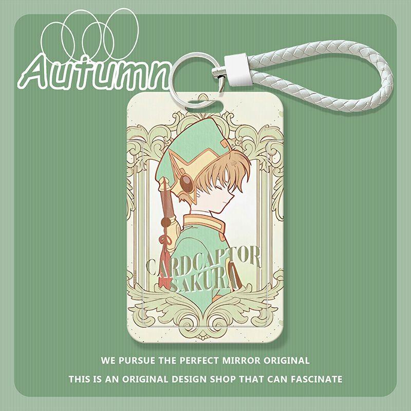 Ví Đựng Thẻ ID / Thẻ ID 110mm * 70mm Họa Tiết Thủ Lĩnh Thẻ Bài Sakura Xinh Xắn
