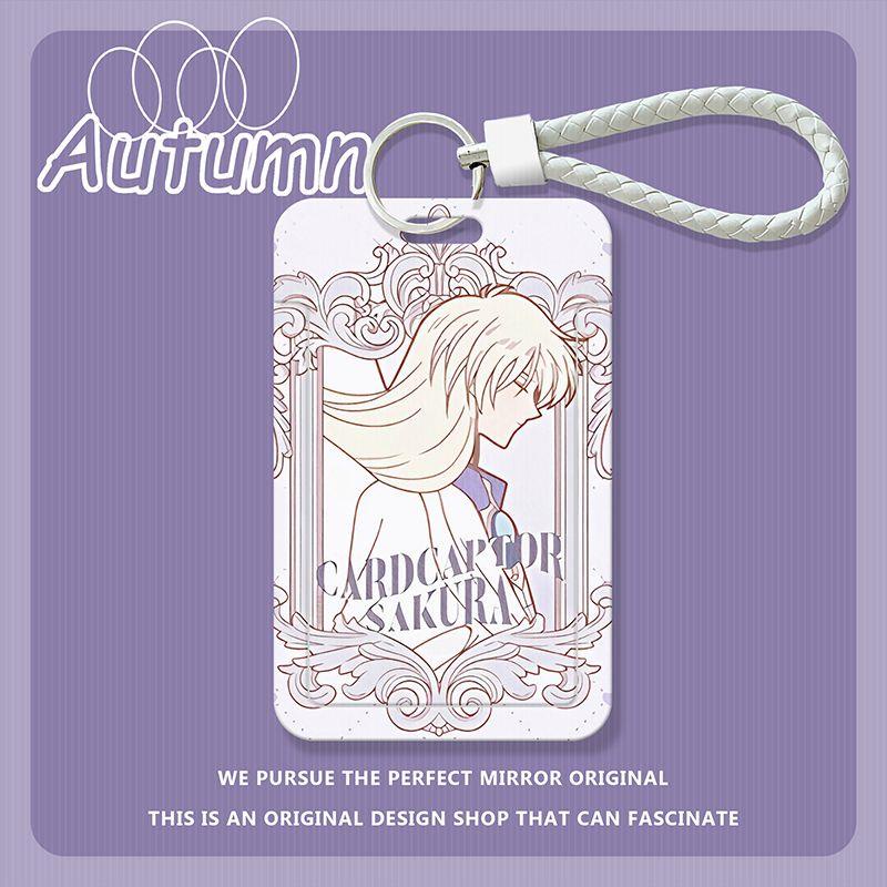 Ví Đựng Thẻ ID / Thẻ ID 110mm * 70mm Họa Tiết Thủ Lĩnh Thẻ Bài Sakura Xinh Xắn