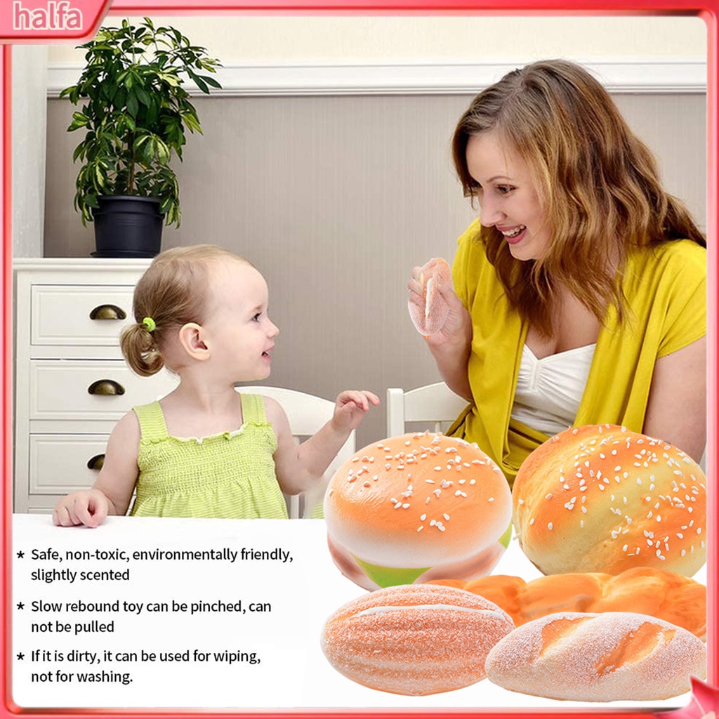 HALFA| Bánh Mì Hamburger Giả Dùng Làm Đạo Cụ Chụp Ảnh Trang Trí