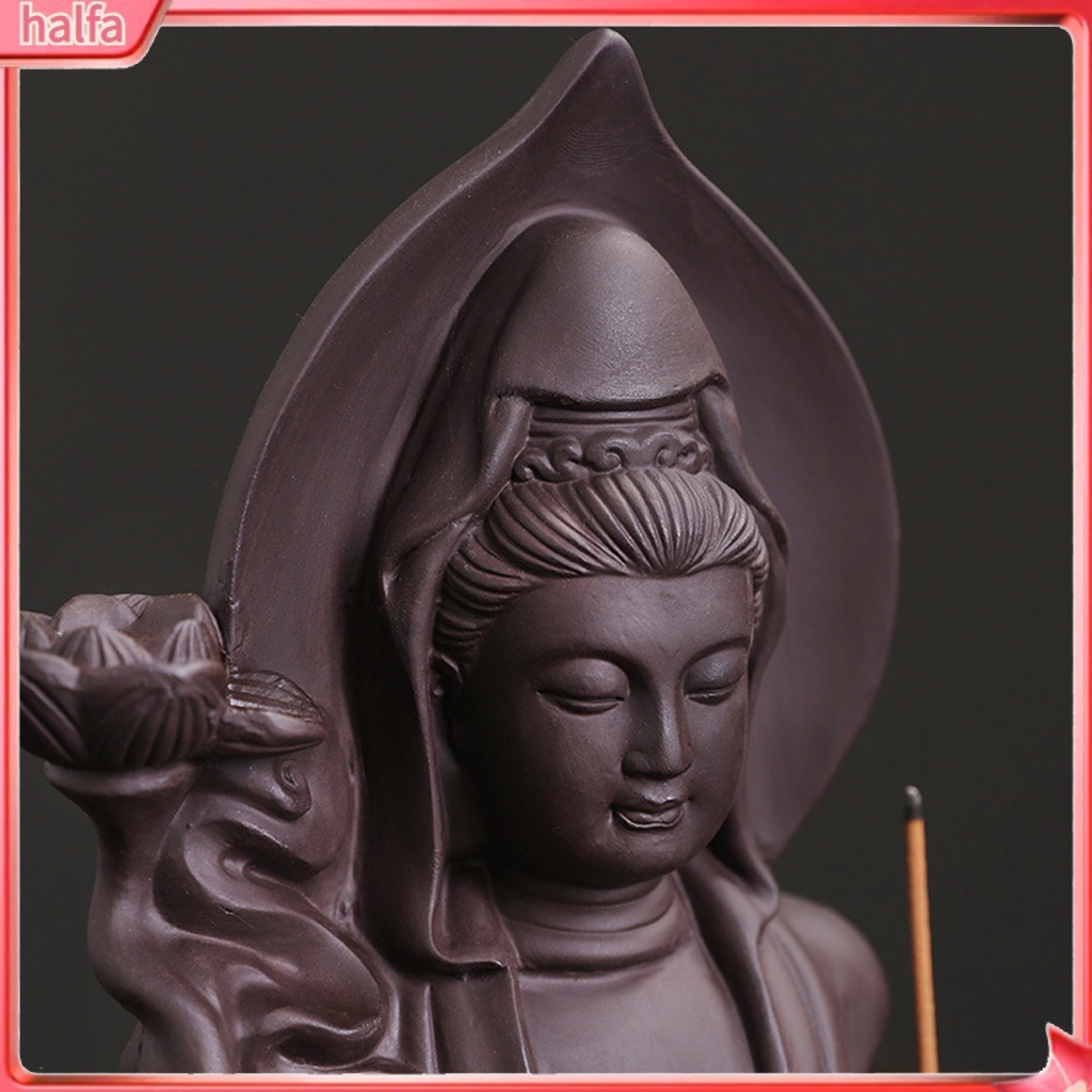 HALFA| Thác Khói Trầm Hương Hình Thác Nước Avalokitesvara Có Thể Tái Sử Dụng Giá Đỡ