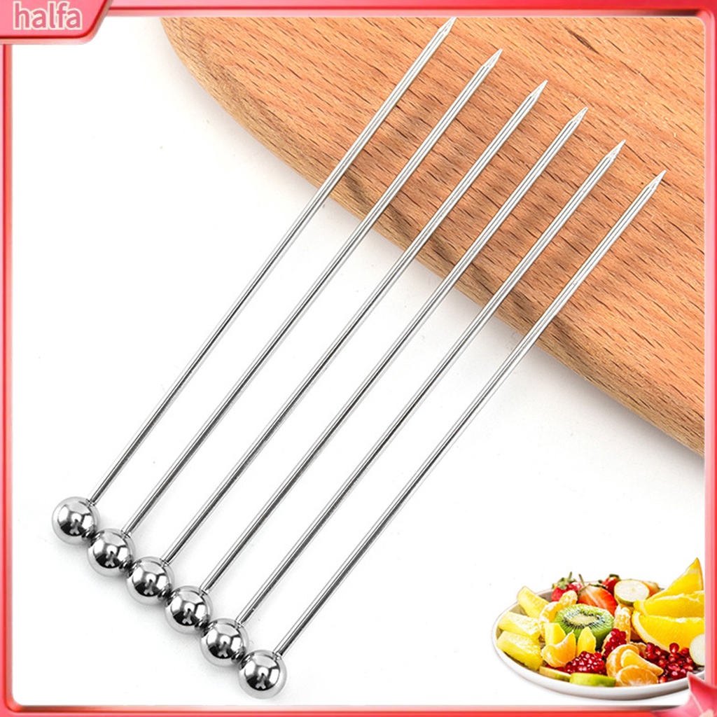 HALFA| 10 Que Xiên Trái Cây Bằng Thép Không Gỉ