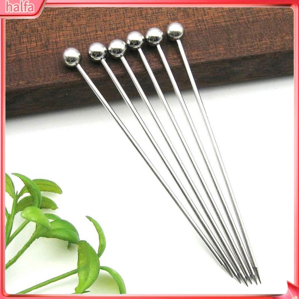 HALFA| 10 Que Xiên Trái Cây Bằng Thép Không Gỉ