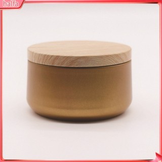 HALFA| Hộp đựng nến/ cà phê/ mỹ phẩm nhỏ gọn thiết thực nắp đậy bằng gỗ thanh lịch / RXSN /
