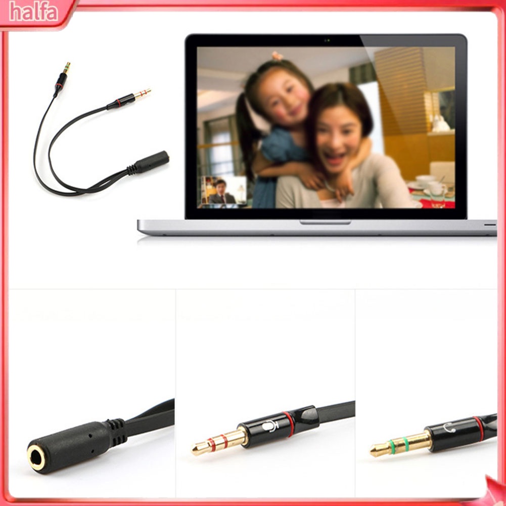 HALFA| Dây cáp chia tai nghe và mic có chốt cắm 3.5mm