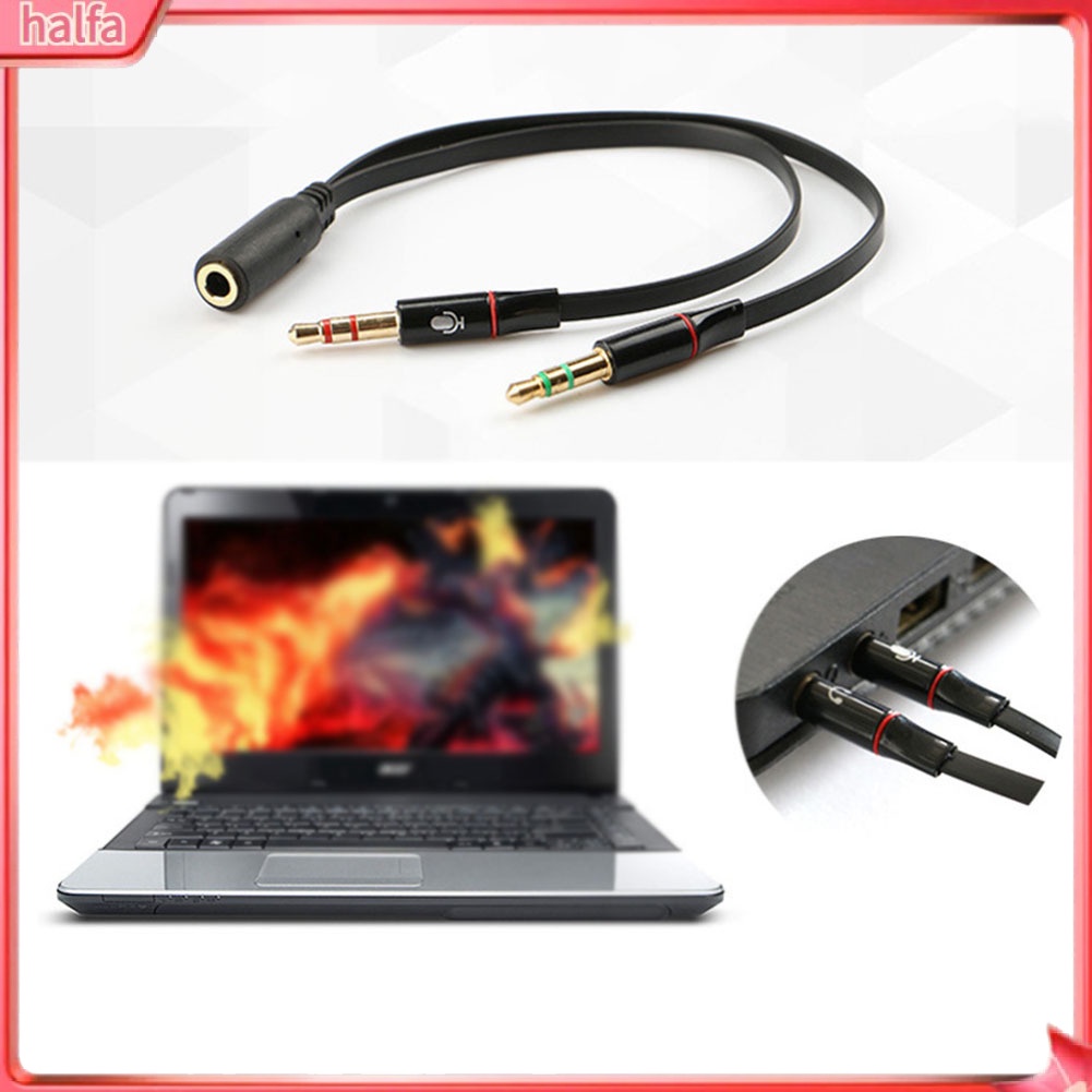 HALFA| Dây cáp chia tai nghe và mic có chốt cắm 3.5mm